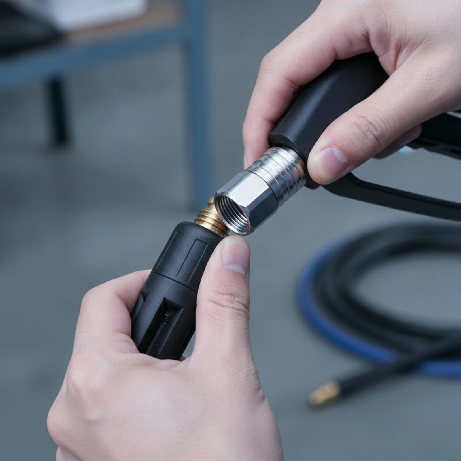 Pressure-Washer Fitting Leak-Leak-Proof Quick Connect Fitting Quick-Connect Adapter Compact Coupling Body with Threaded Ends