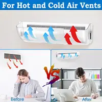 Déflecteur d'aération AC, couvercles de ventilation magnétiques réglables pour panneaux de sol de maison/conteneurs de plafond/chaleur/sous les meubles 4
