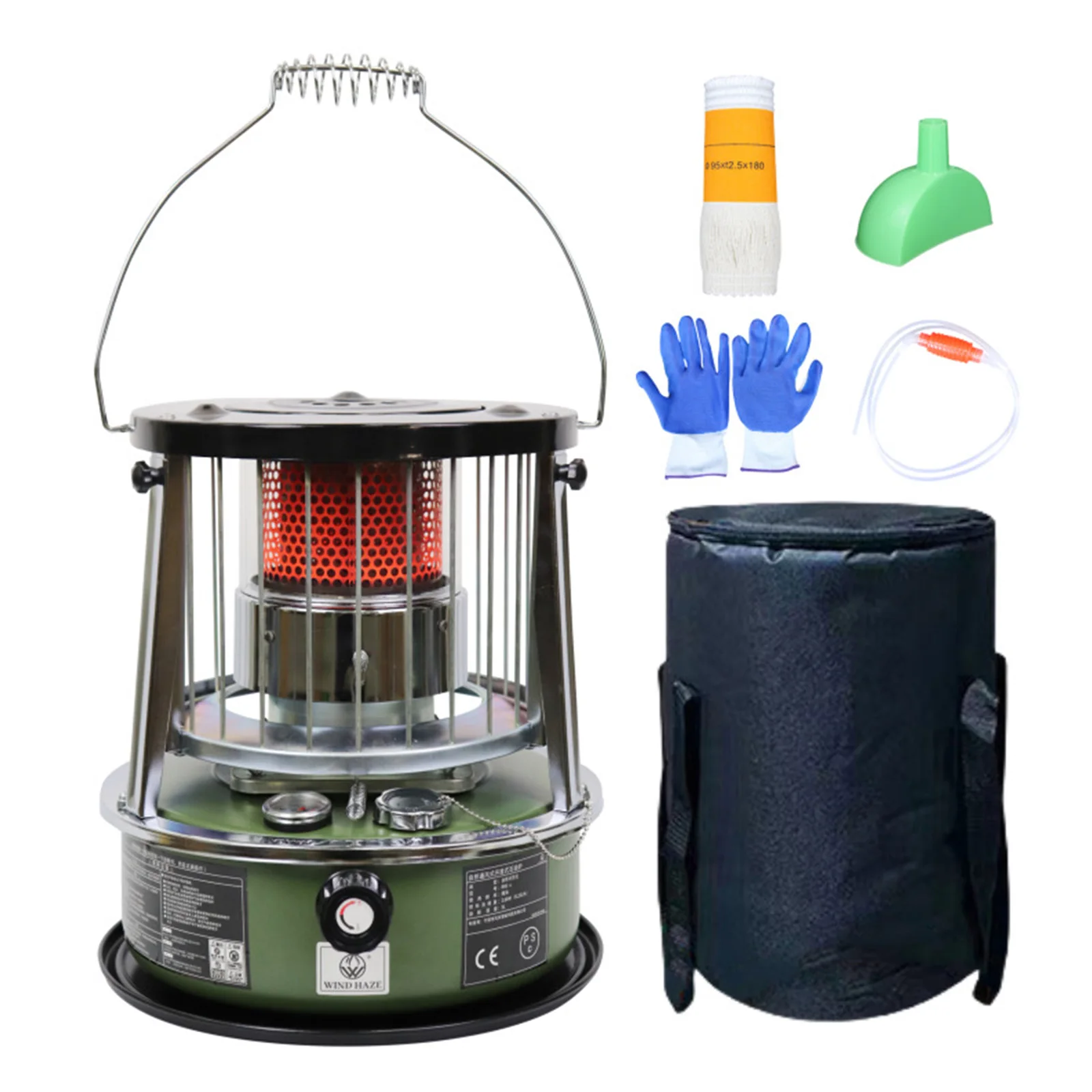 Liftable Kerosene Stove Home Outdoor Camping Barbecue Ice Fishing Kerosene Heating Stove Extremely Cold Weather Oil Stove