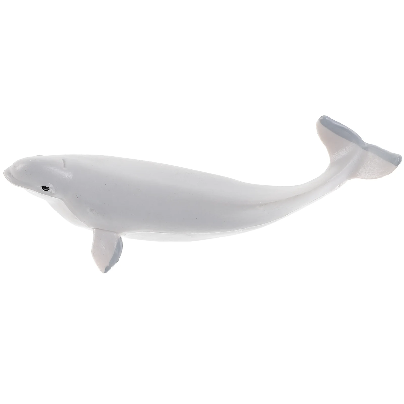 Beluga Model Toy Small Whale Decoration Artificial Ornament Figures Desktop Figurine Animals