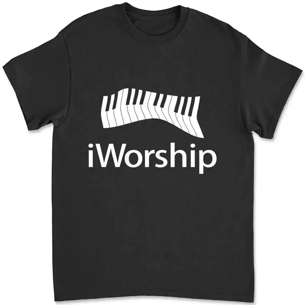 Aprojes Iworship Praise God Keyboard Piano Keys T-shirt FZFA