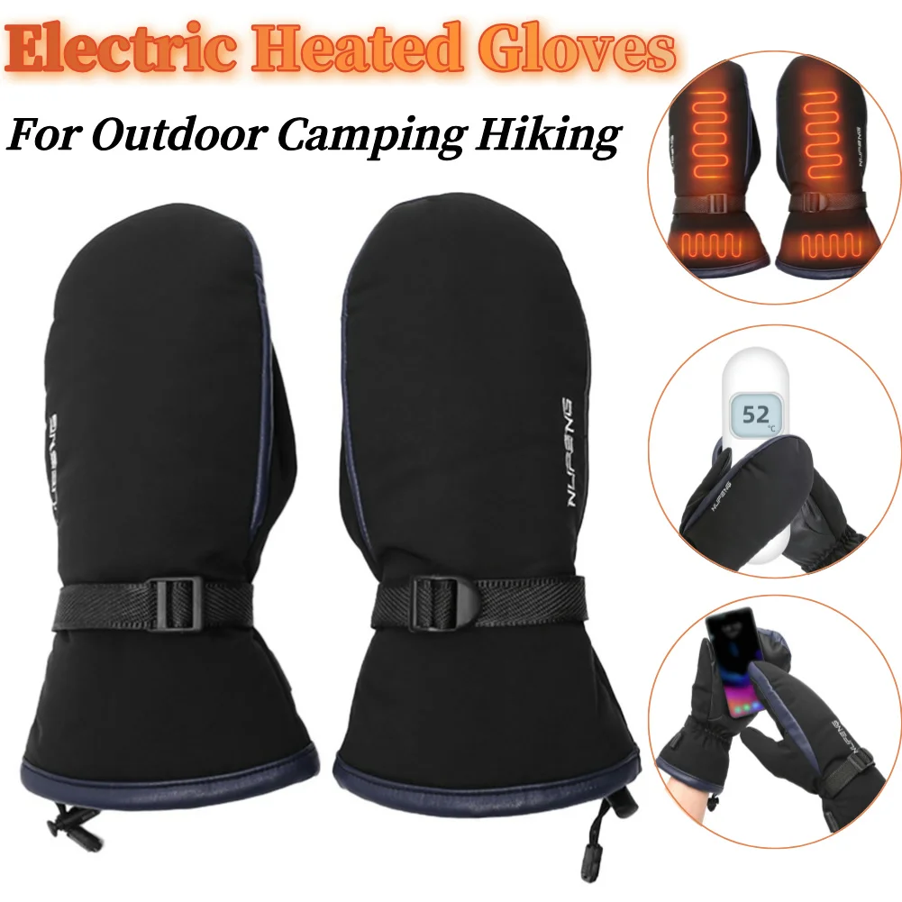 Electric Heating Gloves USB Charging Hand Warmer Gloves Cold-Proof 3 Gear Temperature for Man and Women Climbing Hiking Cycling