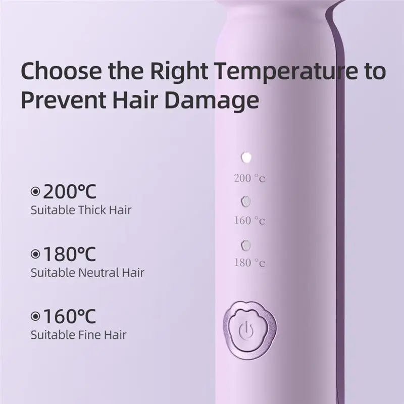 【SELL FAST 】36Mm Egg-Shaped Curling Iron Long-Lasting Curling Iron Electric Hair Curler 36Mm Large US Plug