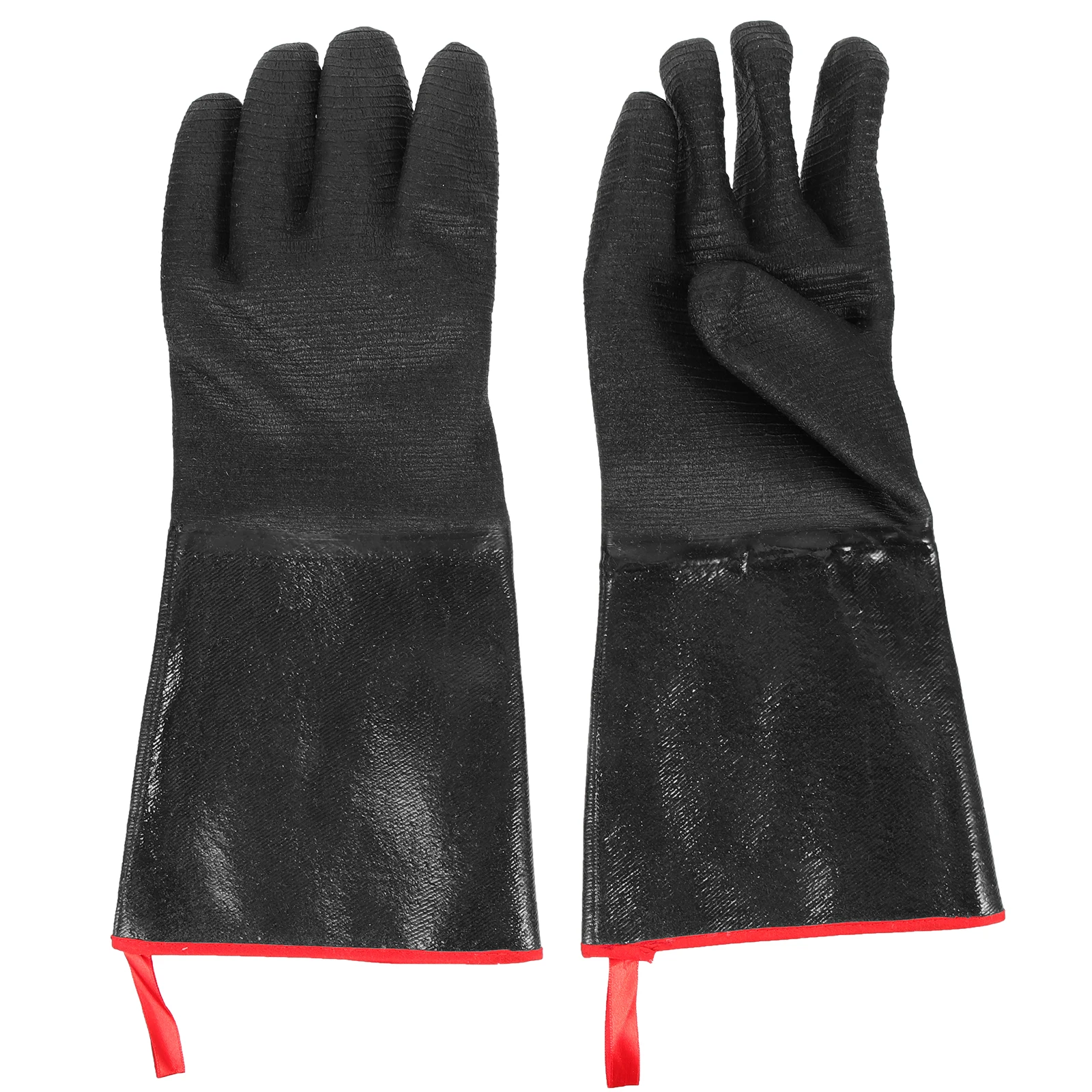 

Heat Resistant Gloves 14 Inches Thin Universal Fit Fire Retardant Oven Stove Use Washable Neoprene Hand Protectors