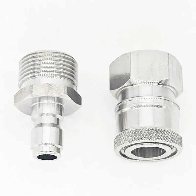 M22 Quick Connect Pressure Washer Fittings Stainless Steel Male And Female Adapter Set (Internal Thread, External Thread)