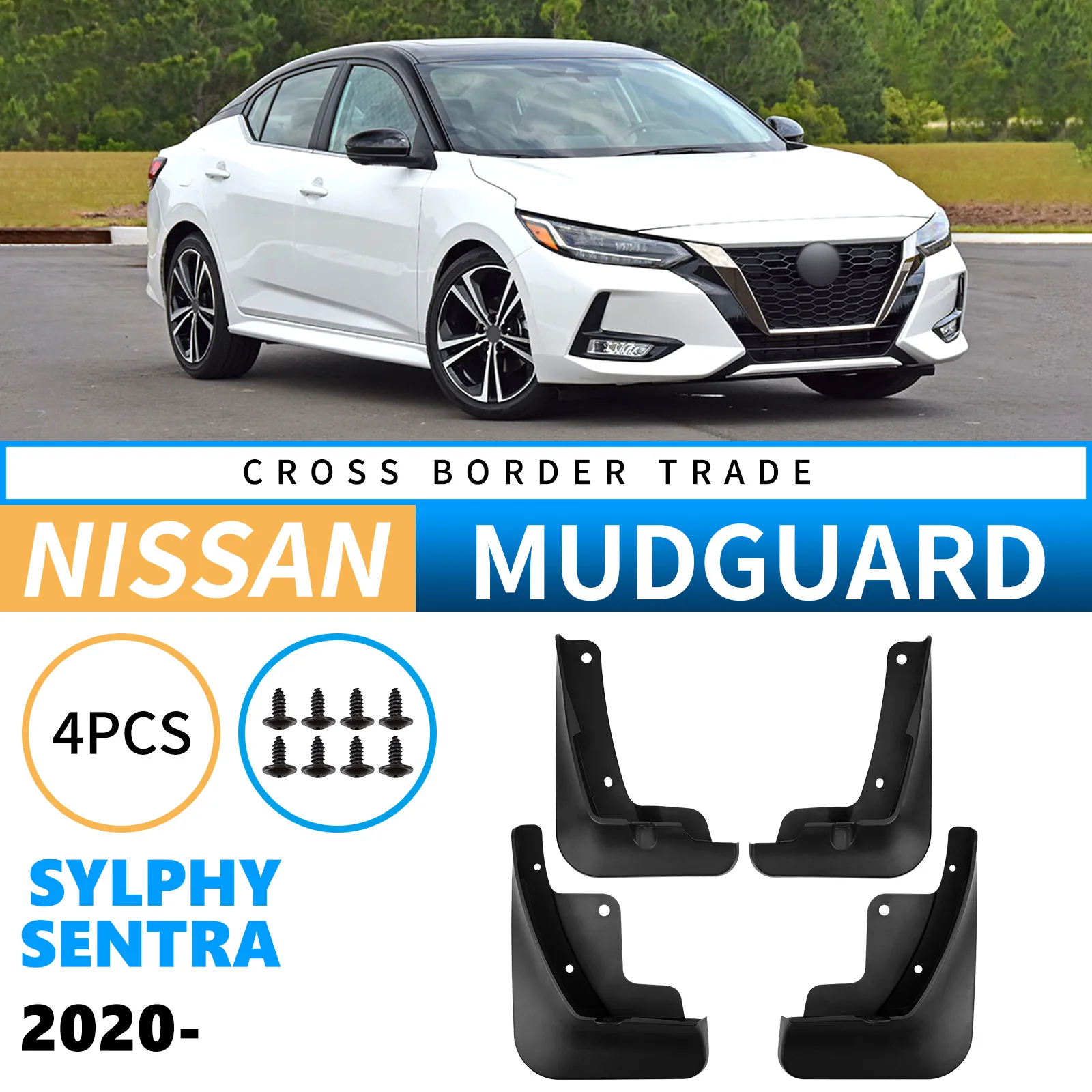 

Mudflaps Mudguards Fit for Nissan Sylphy/Sentra 2020-2025 Mudguards Tire Fenders Mud Flaps Wheel Guards Accessories