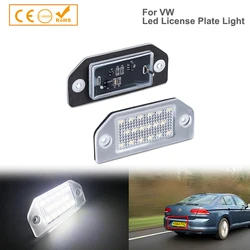 For VW Passat B5 (Type 3B) 1996 1997 1998 1999 2000 2001 Year Car Accsesories 2pcs LED Rear License Plate Light Lamp 3B0943021