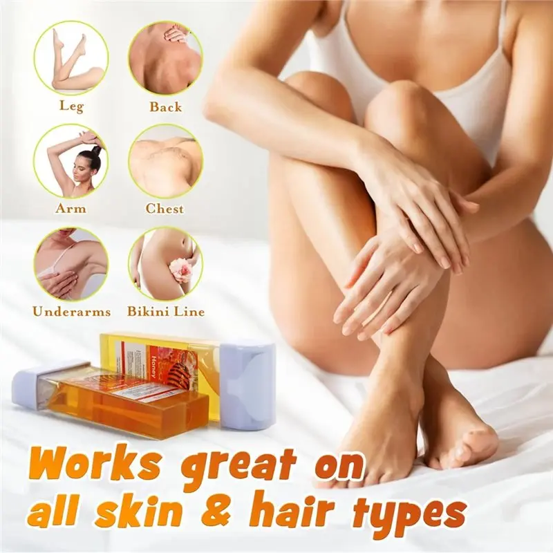 A83X-Painless Roll-On Wax Cartridge Honey & Aloe Depilatory For Bikini