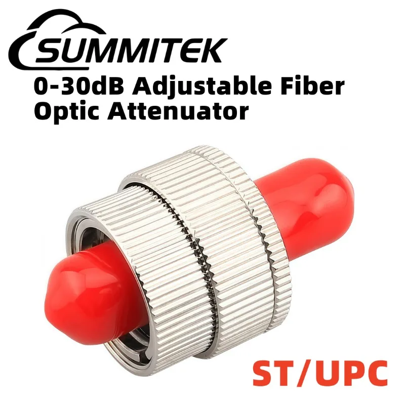 

Summikek STUPC 0-30dB Adjustable Fiber Optic Attenuator Mechanically Variable Optical Attenuator Single Mode Simplex Adapter