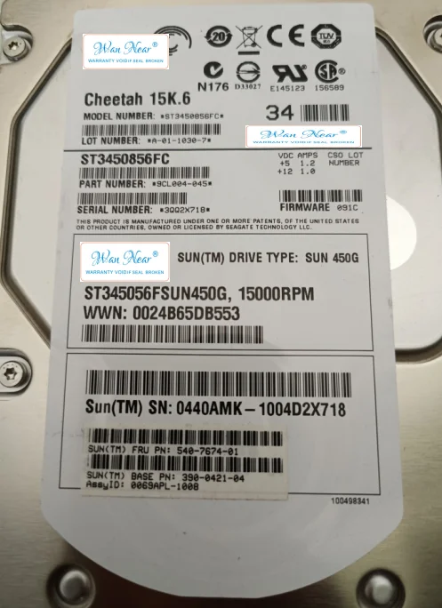 

Для SUN 540-7674-01 390-0421-04 ST3450856FC 450G 15K FC накопитель HDD