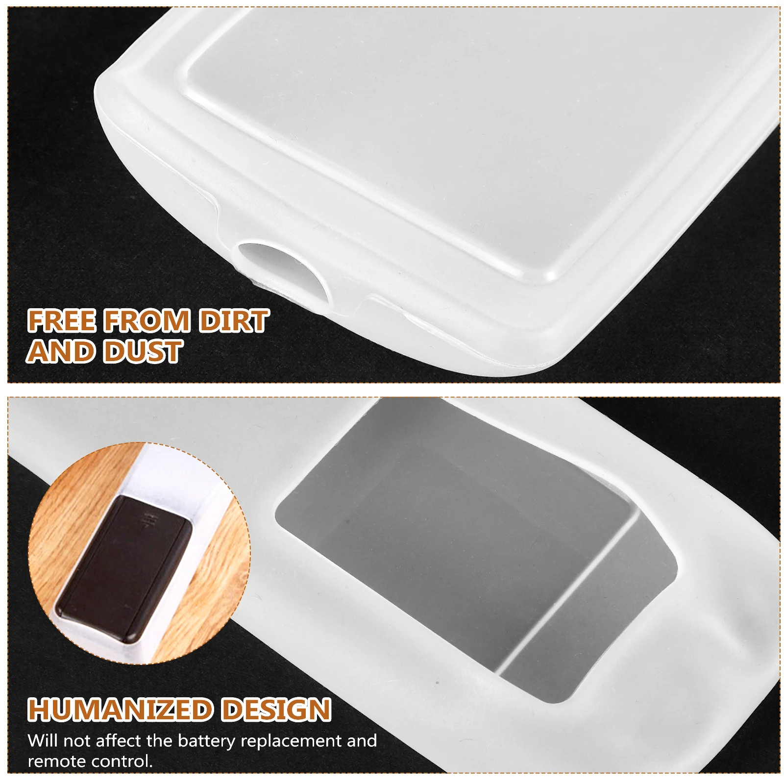 

3 Pcs Remote Control Cover Transparent Silicone Cases for AC Shock Absorbing Dustproof Flexible Protective Sleeves Remote
