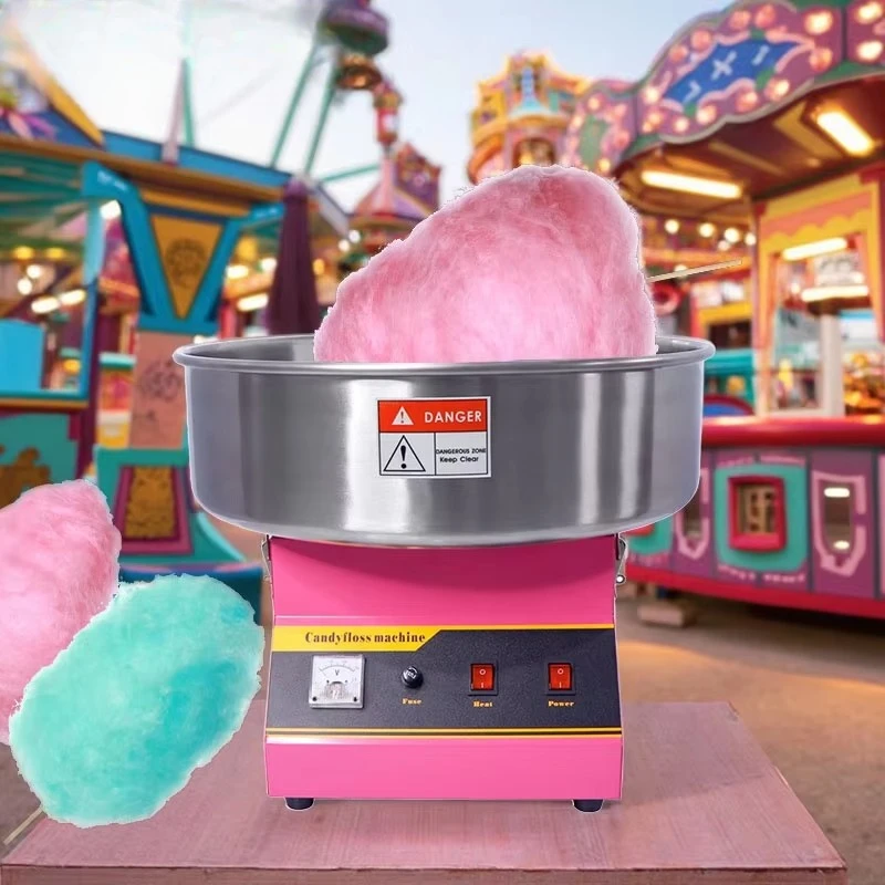 Professional commercial small electric marshmallow machine stainless steel desktop floss manufacturer for events and parties