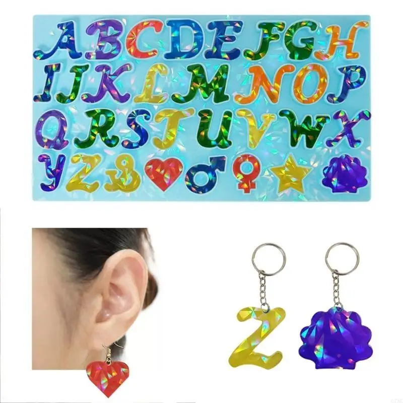 

Resin Mold Letter Keychain Resin Mold,Jewelry Casting Mold