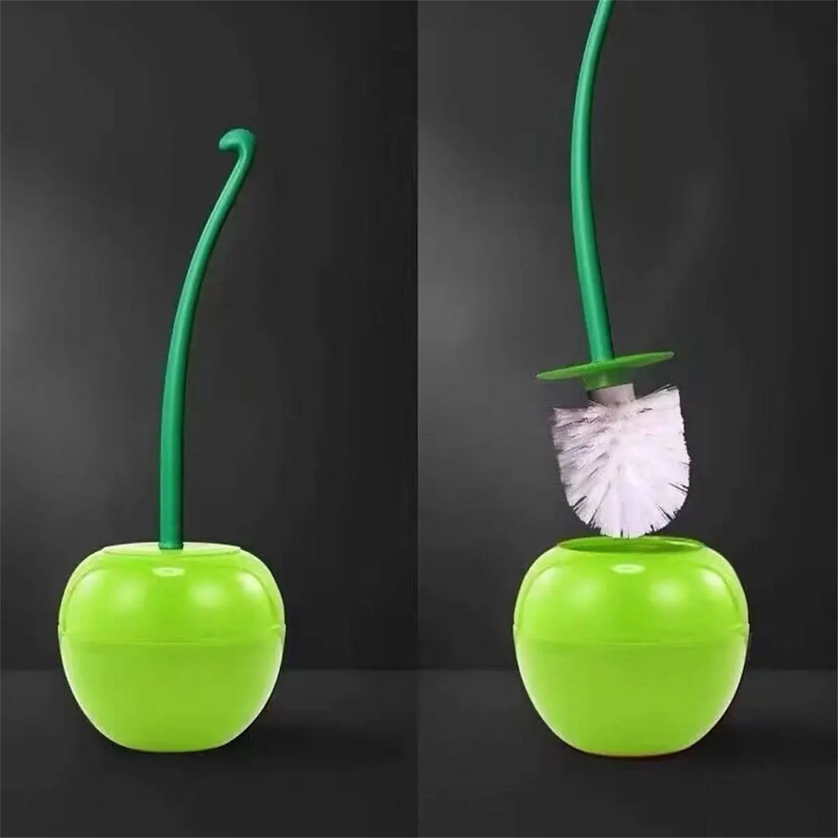 Cherry Toilet Brush Household Long Handle Soft Hair Daily Merchandise Creative Plastic Cleaning Brush Toilet Fashion Practical