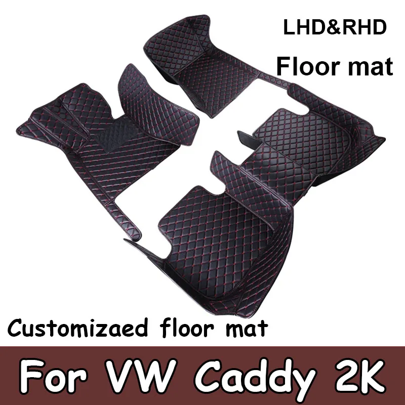 Car Mats For VW Volkswagen Caddy 2K 2015~2019 Waterproof Accesorios Para Auto Car Floor Mats Tapetes Para Carro Car Accessories