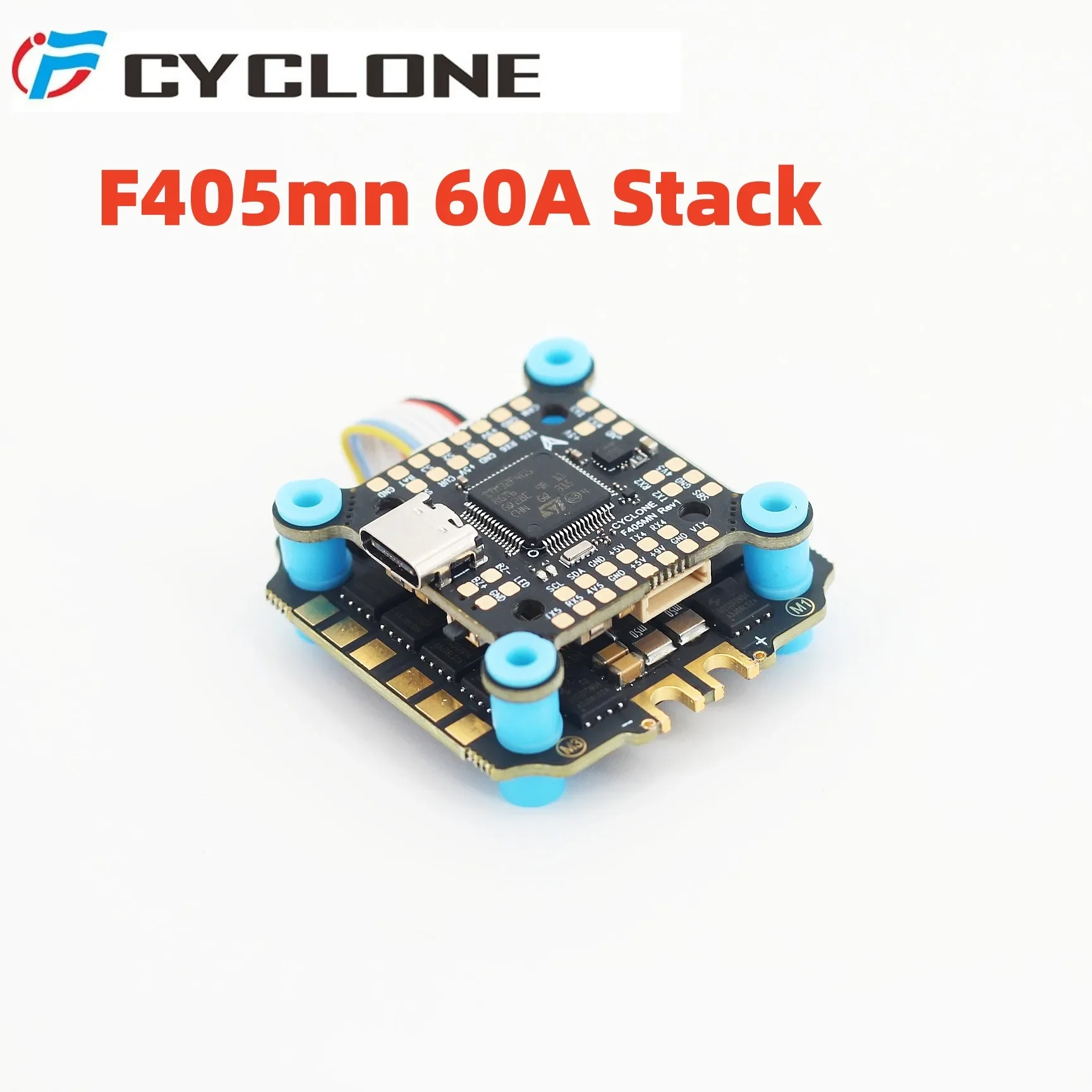 

CYCLONE F405 60A Stack F405MN Flight Controller 60A BLS ESC 4-6S LIPO 30*30mm Supports DJI O3 Airunit For FPV Freestyle Drones