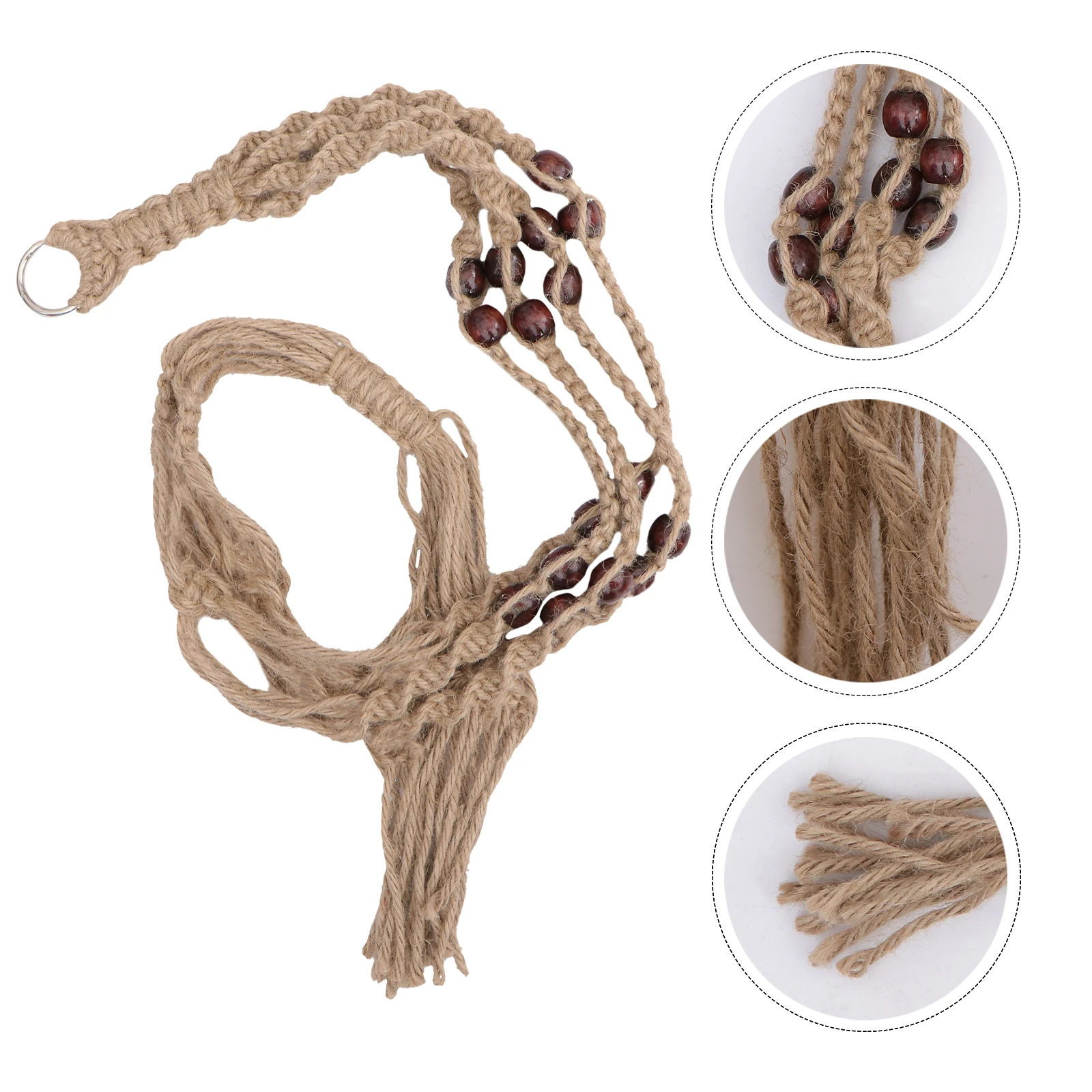 

Hanging Flower Pot Plant Rack Rope Macrame Basket Durable Reusable Indoor Balcony Garden Terrace Flowerpot St Vase Holder Plant