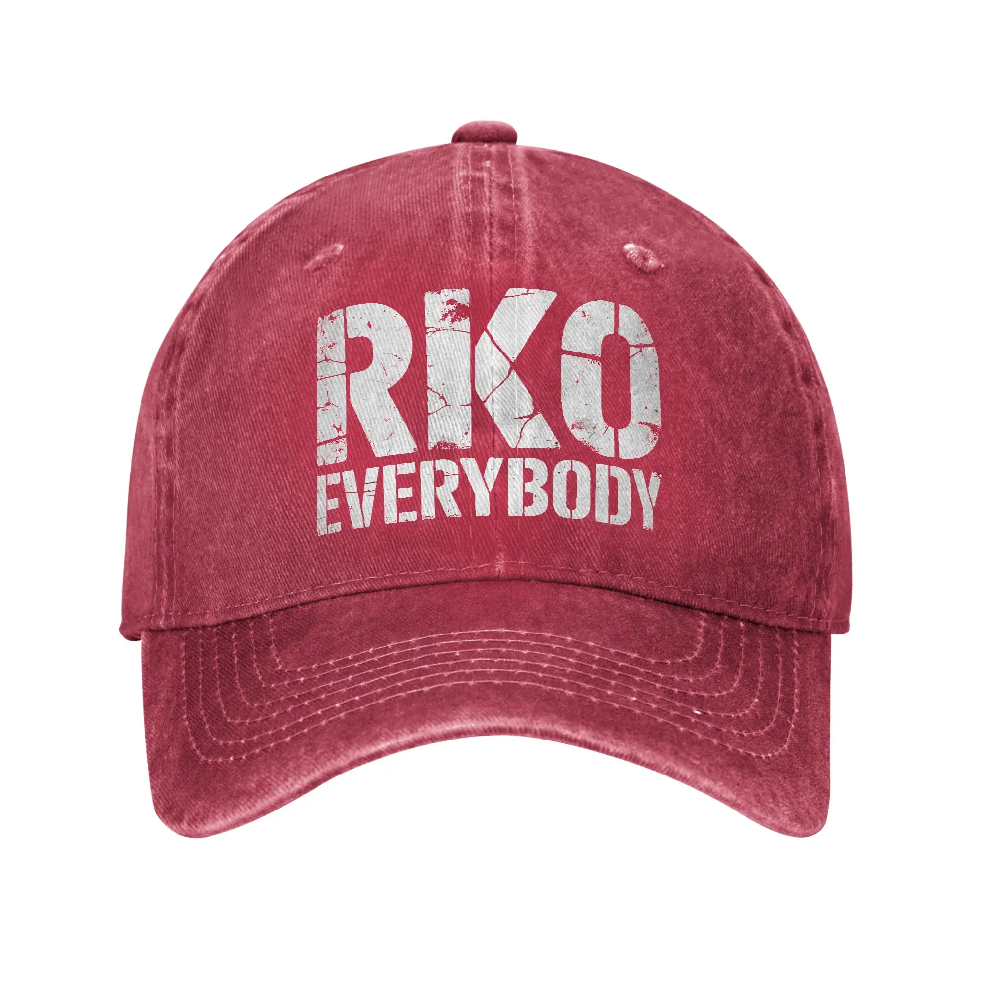 Wrestling RKO Everybody  Baseball Caps Vintage Distressed Denim Washed  Headwear All Seasons Travel Unstructured Soft Caps Hat