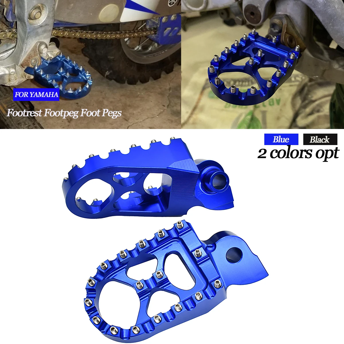 

Motorcycle CNC Foot Pegs Rests Footrest Footpeg Pedals For YAMAHA YZ 65 85 125 250 250F 450F 125X 250X 250FX 450FX WR250F WR450F