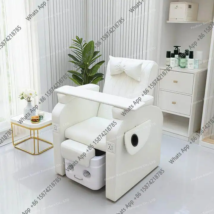 

Кресло-реклайнер для маникюра и педикюра с электрической ванночкой для ног и массажем, кресло для наращивания ресниц