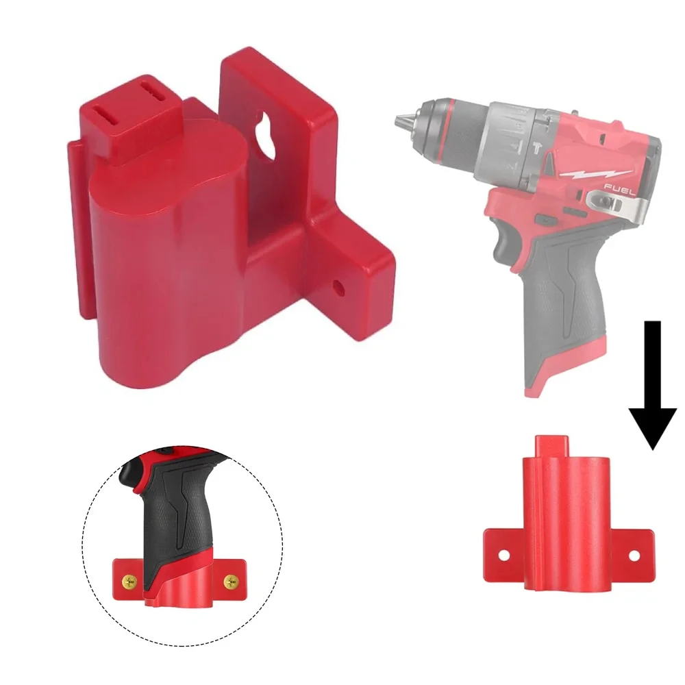 10pcs Plastic Electric Tool Battery Holder for Milwaukee M12 12V Batteries Storage Rack Wall Mount Power Tool