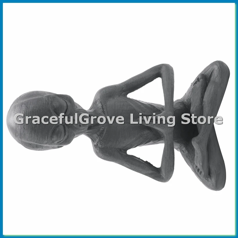 

Статуя для медитации, мини-украшение из смолы, сад, домашний офис, двор, художественный декор для использования в помещении и на открытом воздухе-ABFB