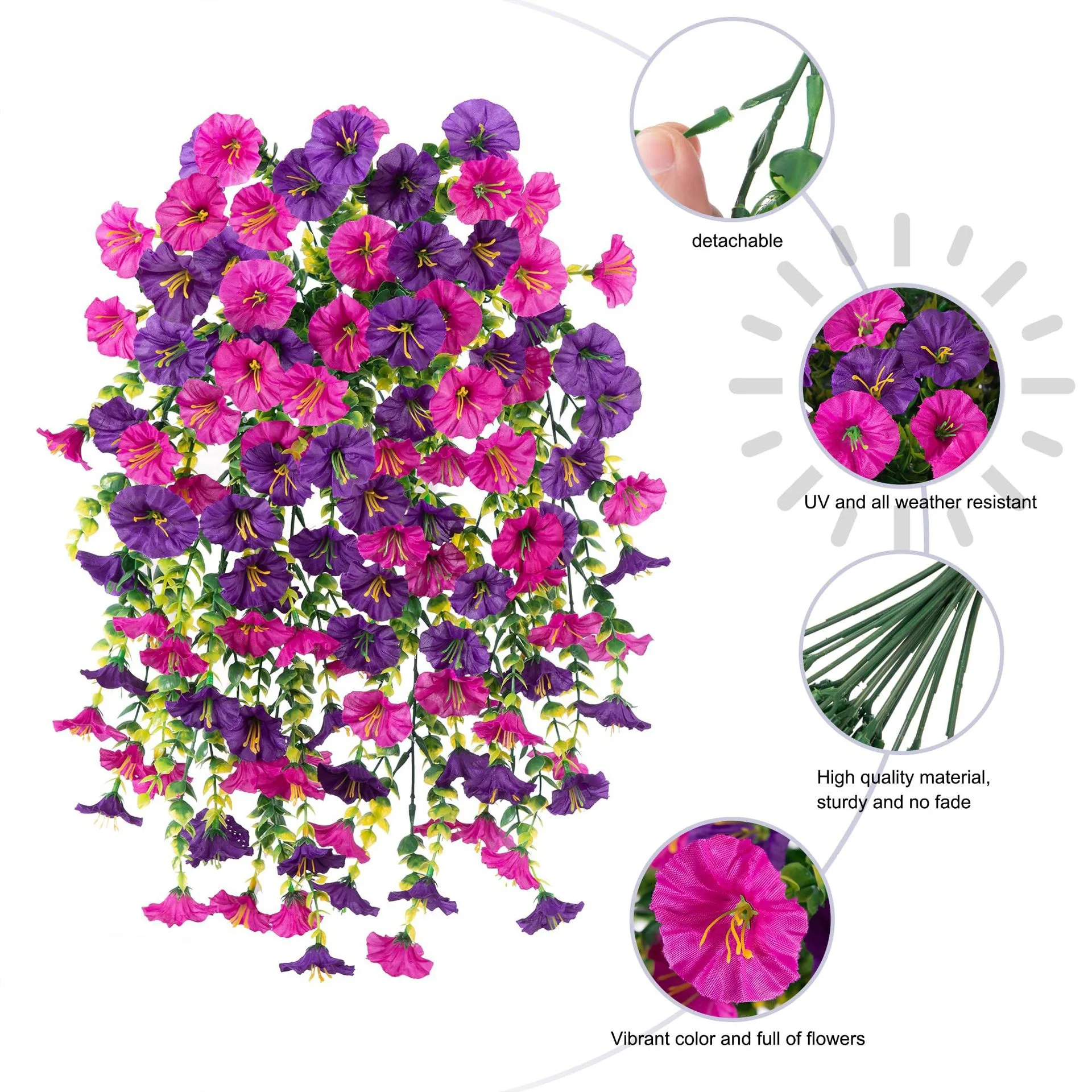 Artificial Plants Flower Courtyard Eucalyptus Vine Home Wedding Decoration Flower Wall Hanging Vine m
