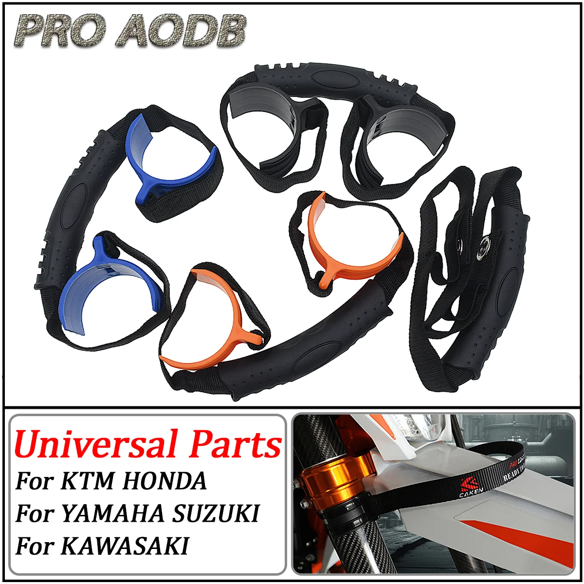 

Motorcycle Front Rear Rescue Strap Pull Sling Belt Leashes For Honda Yamaha Kawasaki Sizilo KTM CR CRF YZ YZF EXC SXF XCF KX KXF