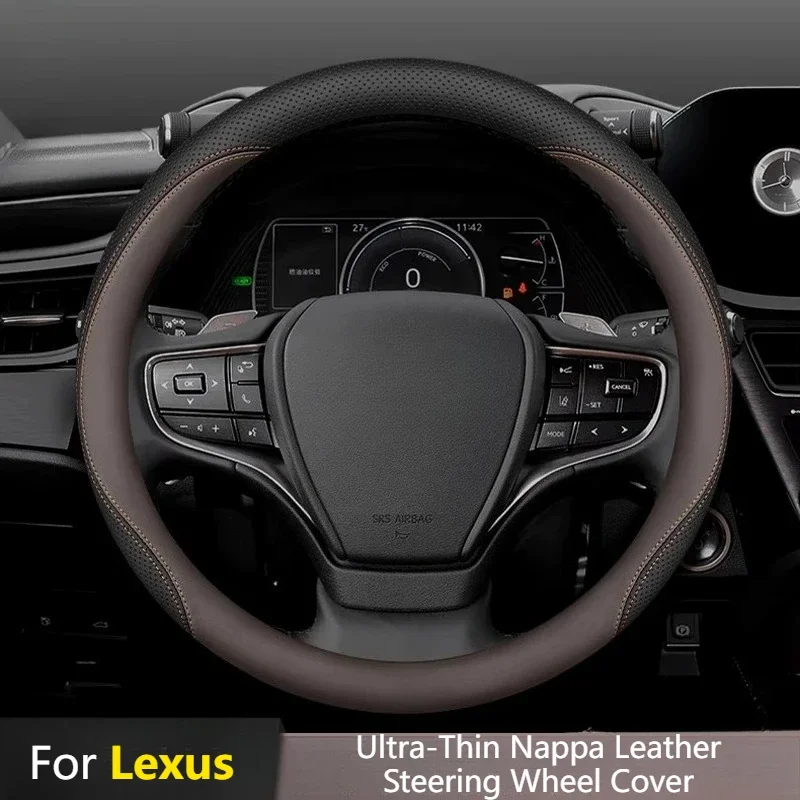 Steering Wheel Cover Ultra-thin Anti-slip Sweat-proof Interior Mod Car Accessories For Lexus ES200/ES300h/RX350h/RX300/NX200