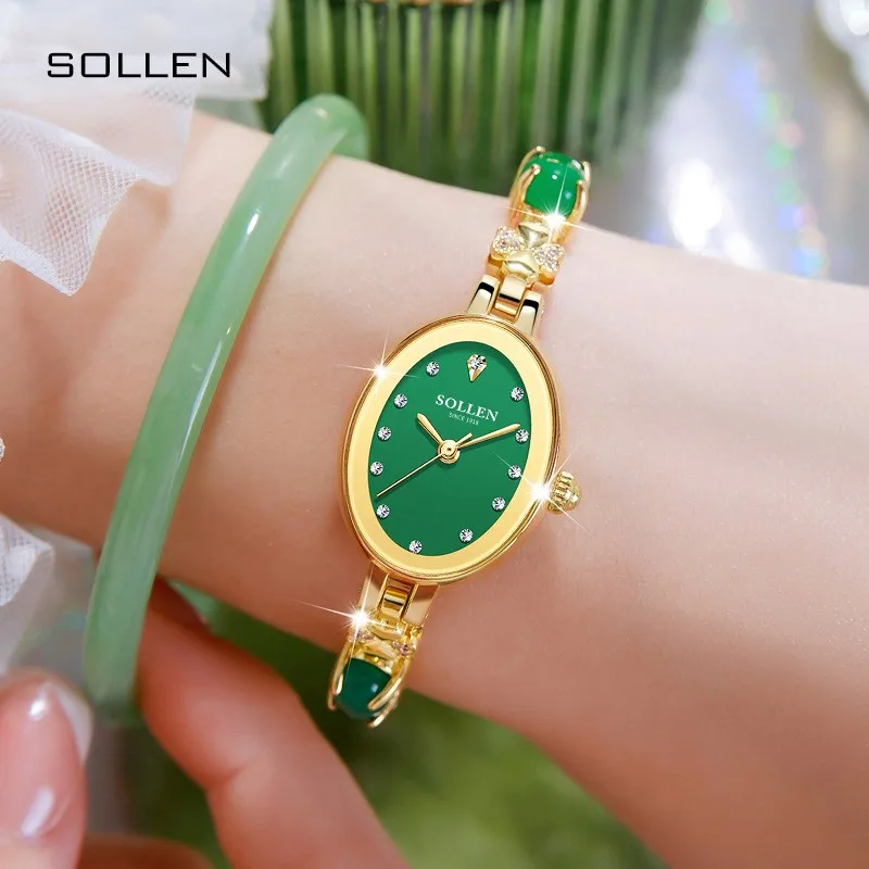 

SOLLENJapan MIYOTA Quartz Movement Watch for Women Rhinestone Diamond Waterproof Luxury Brand Fashion Lady Wrist Bracelet SL468