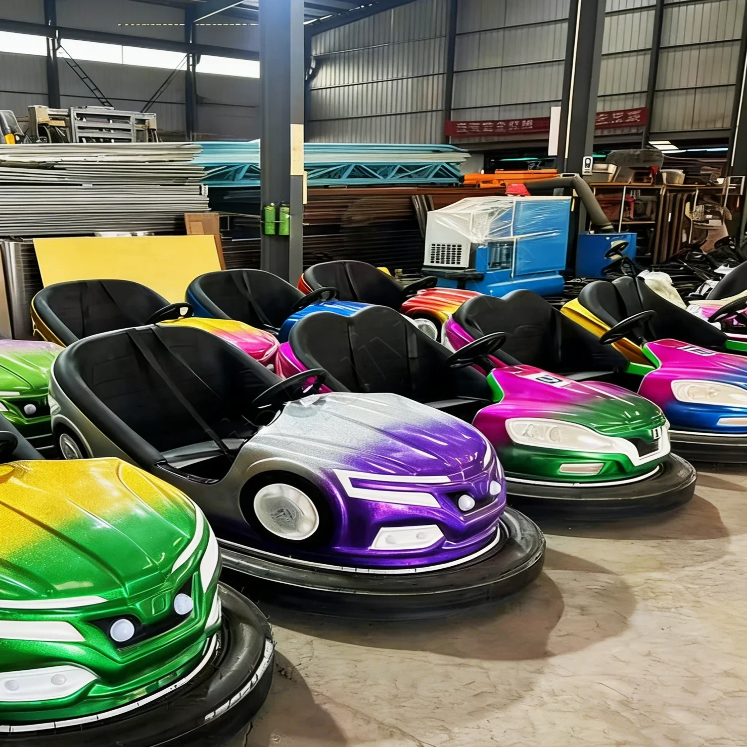2026 Customizable Gradient-colored Amusement Rides for Children and Adults  Electric Bumper Carspromote sales