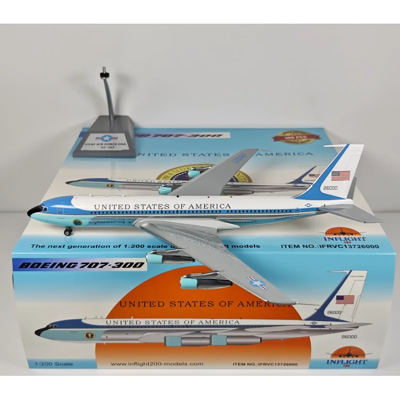 

Inflight Diecast масштаб 1/200 ВВС США One VC-137C 26000 модель самолета из сплава Коллекционная декоративная игрушка-орнамент