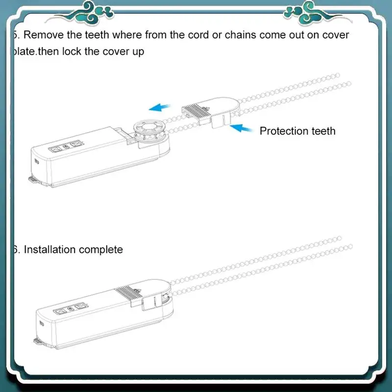 

Easy To Use Tuya Zigbee Smart Electric Curtain Motor Chain Roller Blinds Pull Bead Curtain Control System For Alexa Yandex EU Pl