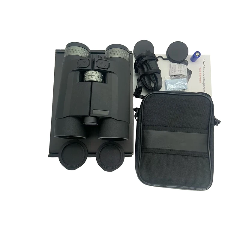 Ballistic Optional Sport Laser Rangefinder Binoculars 12x42 Oled Red 4000 Yard Outdoor 1535 nm Binoculars With Rangefinder view 6