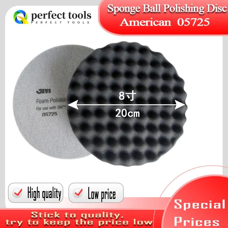 American 05723 8 inch  05725  Car Polishing 200mm Car Wash Sponge Detail Cleaning Pad Cushion Felt Spray Paint Surface Treatment