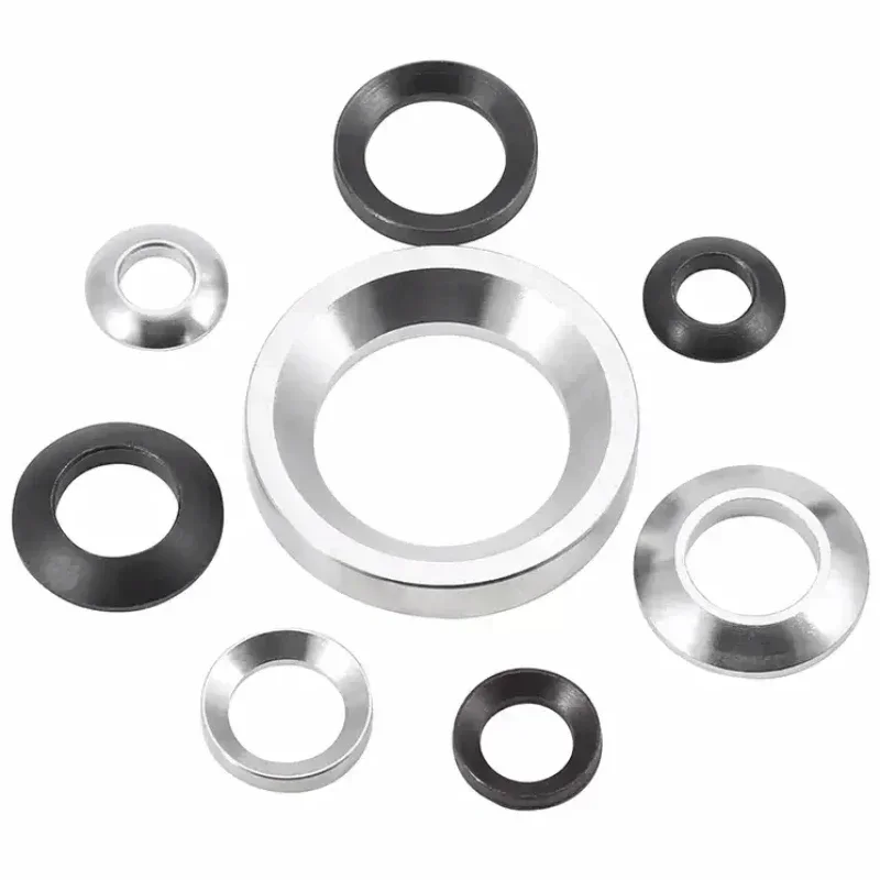 Spherical Conical Washer M6M8M10M12M16M20M24M30-M48 Countersunk Washer Concave Convex Cone Gasket Carbon Steel Stainless Steel
