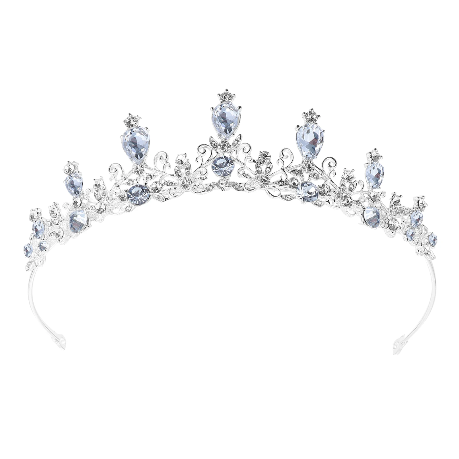 

Bridal Rhinestone Crown Crystal Wedding Hair Accessories Princess Bride Alloy Headpiece Elegant Shining Jewelry for Wedding