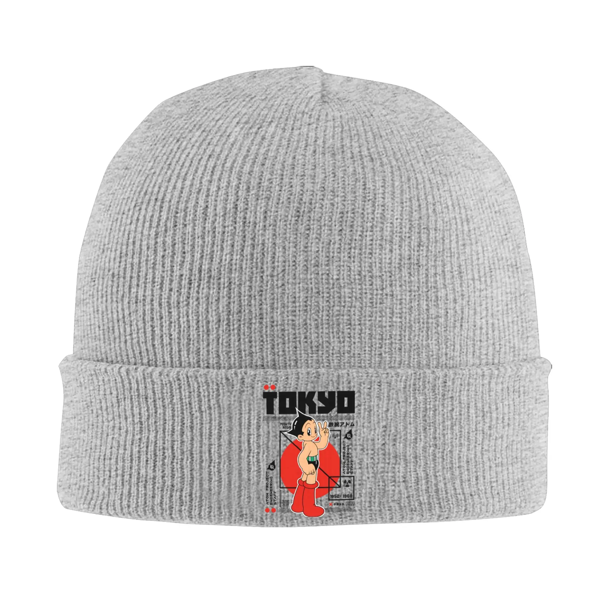 Astroboy Astro Boy Anime Knit Hat Beanies Autumn Winter Hats Warm Acrylic  Color  Cap Men Women Gift,