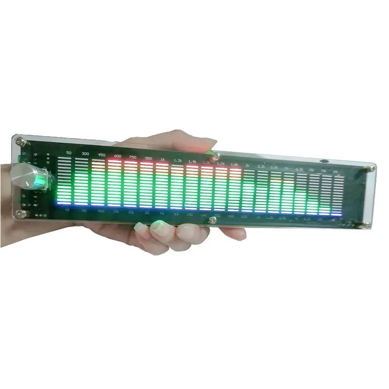 Desktop Decoration Car Ornament LED Multi-mode DSP Equalizer EQ Voice Control Pickup Atmosphere Gift
