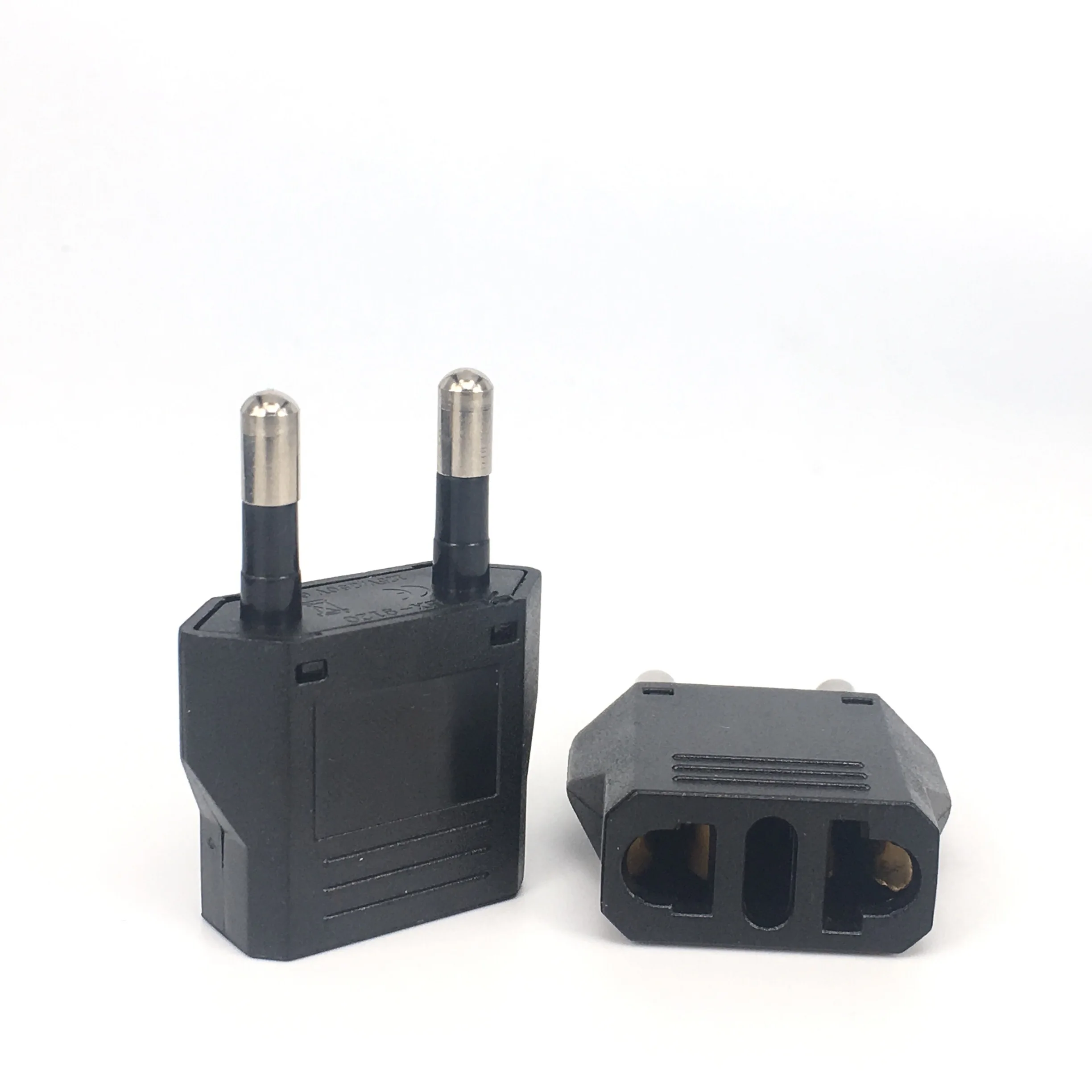 EU Plug Adapter Travel Adapter CN US To EU KR Brazil Israel Black/White Power Adapter Electrical Plug Converter Sockets Outlet