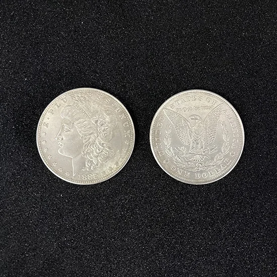 5pcs Cupronickel Morgan Dollar Magic Tricks Coin Appear Vanish Close Up Magic Magia Street Magicians Prop Accessory Copy Coin