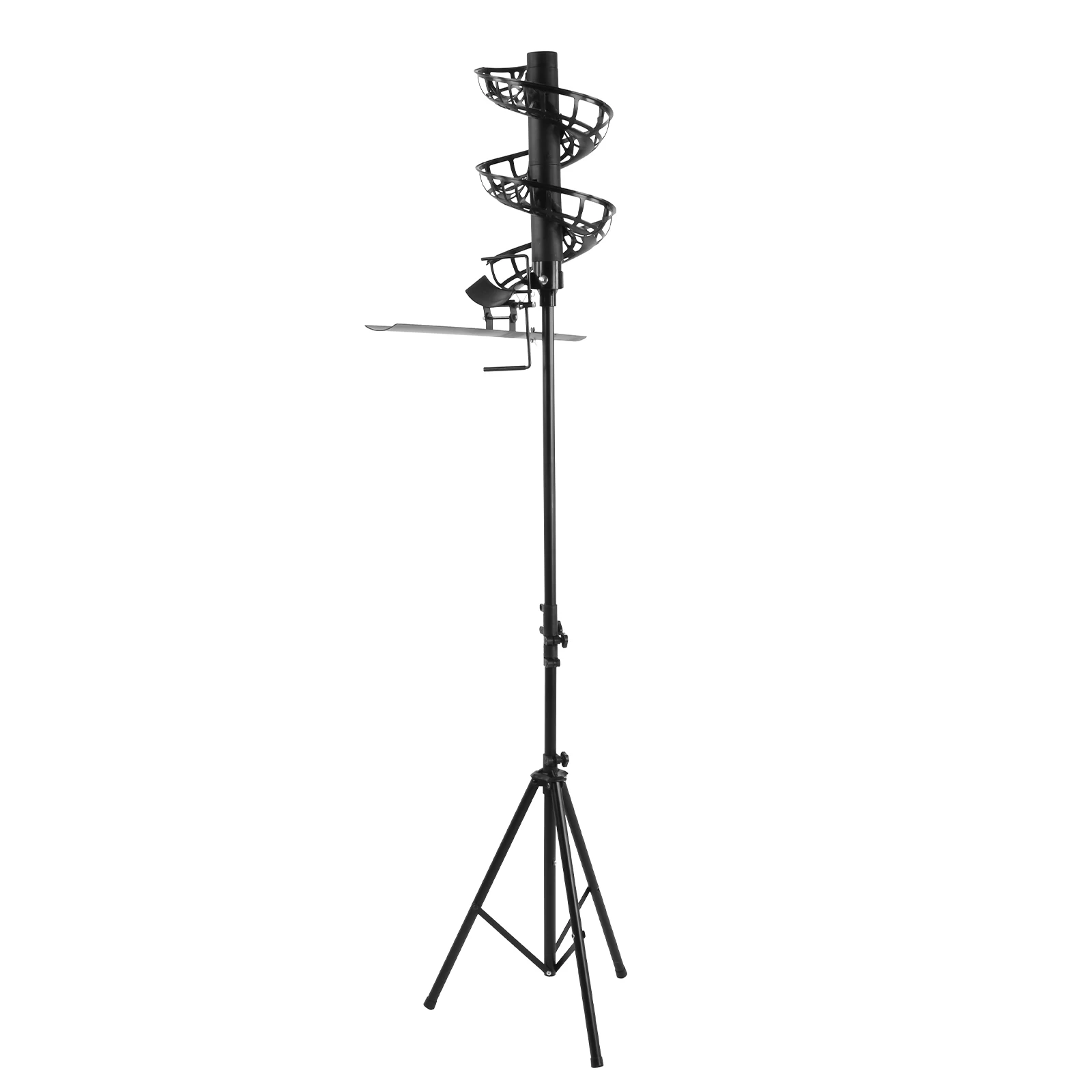 

Tennis Ball Dropping Machine With Extra Track Hold 33 Balls Pickleball Throwing Launcher Non-Electric Outdoor Training Equipment