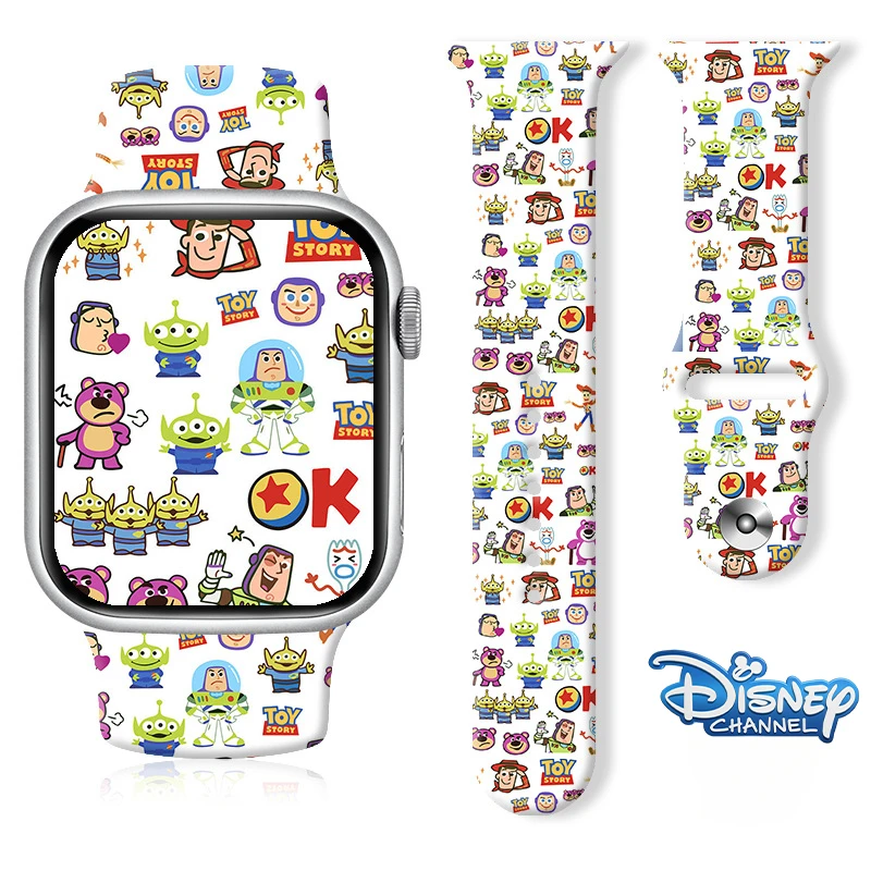 Disney Pixar Toy Story Anime Strap for Apple Watch Band 1 2 3 4 5 6 7 8 Se Silicone Smartwatch IWatch Watchband 38/40/41MM Gift