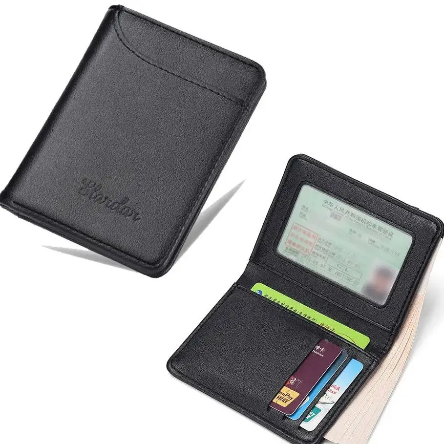 Fashion Thin Wallet Credit Card Men Wallet Bifold Money Clip ID Card Holder Short Leather Purses