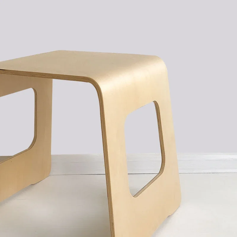 Living Room Sofa Stool, Creative Tea Table Low Stools, Mobile Seat,Leisure Chair,NordicFurniture,Solid Wood Stool,Home Footstool