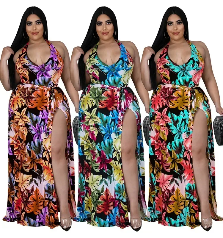 MY918- Large size women's clothing, summer new camisole jumpsuit with chiffon jacket, women's jumpsuit, dress, beach swimsuit