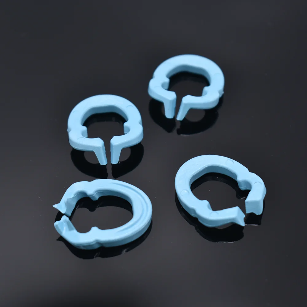 4Pcs Dental Resin Clamping Ring Rubber Dam Clamp Barrier Clip Separator Resin Material Autoclavable 134°C Dentist Lab Instrument