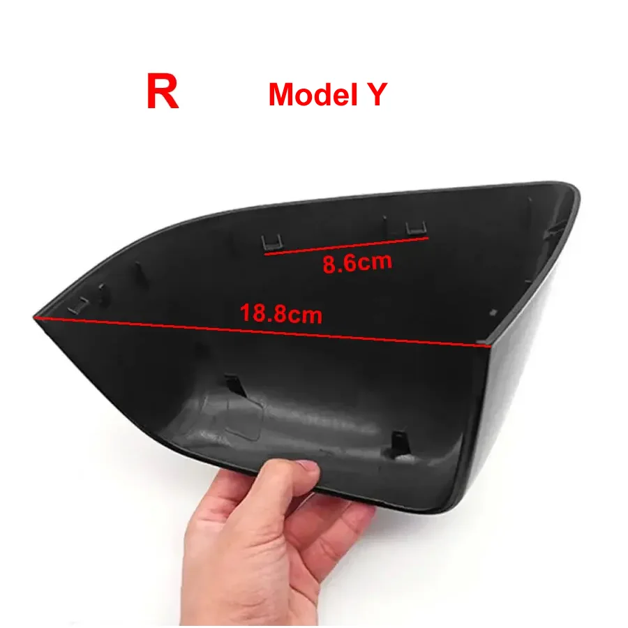 For Tesla Model 3 / Model Y Replace Car Accessories Rear View Mirrors Shell Cap Housing Wing Door Side Mirror Cover 1 Pair