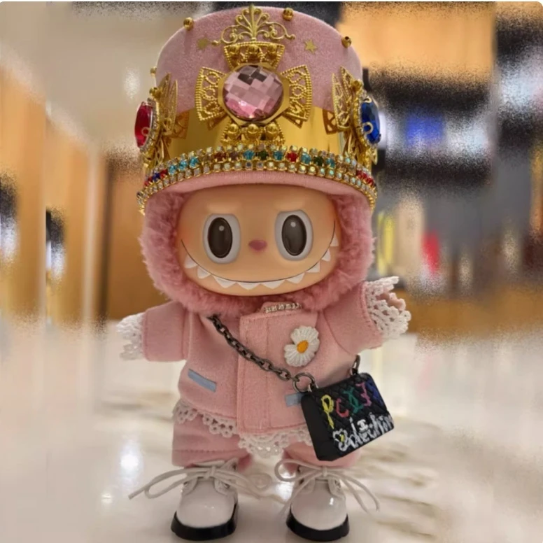 For 17cm Labubu Clothes Zimomo Clothes Crybaby Clothes Mokoko Love 17cm Doll Tears Cute Doll Clothes Vinyl Keychains Clothes 