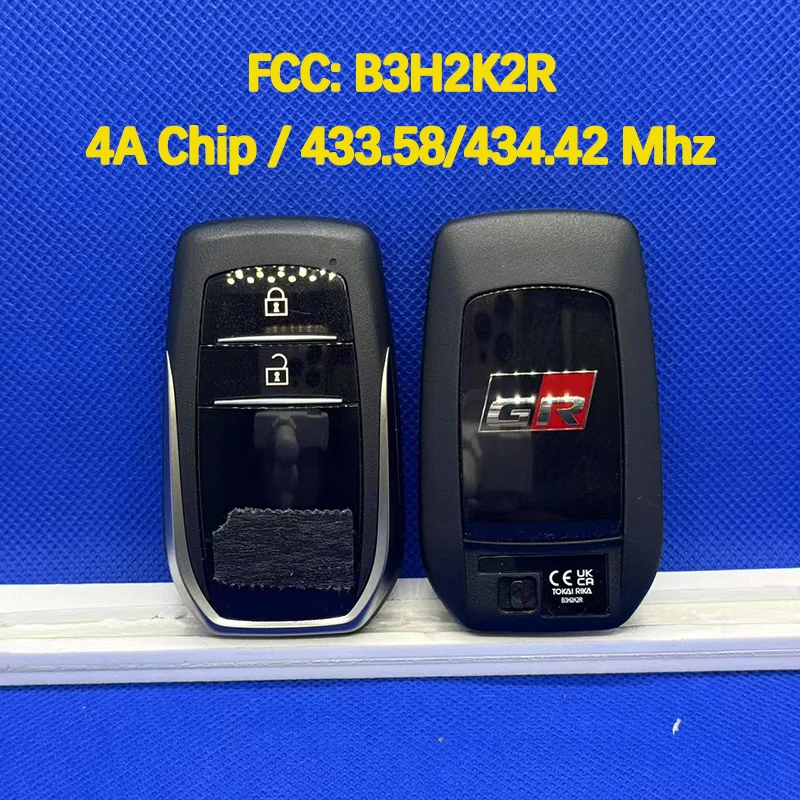 CN007336 Original 2 Button Smart Remote Control Key 4A Chip 433.58/434.42Mhz FCC B3H2K2R For Toyota GR RAV4 Yaris Corolla 2020+
